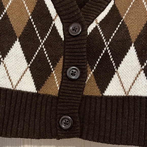 H&M cropped argyle cardigan! - Picture 4 of 4